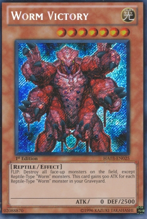 Worm Victory [HA03-EN025] Secret Rare | Jomio and Rueliete's Cards and Comics