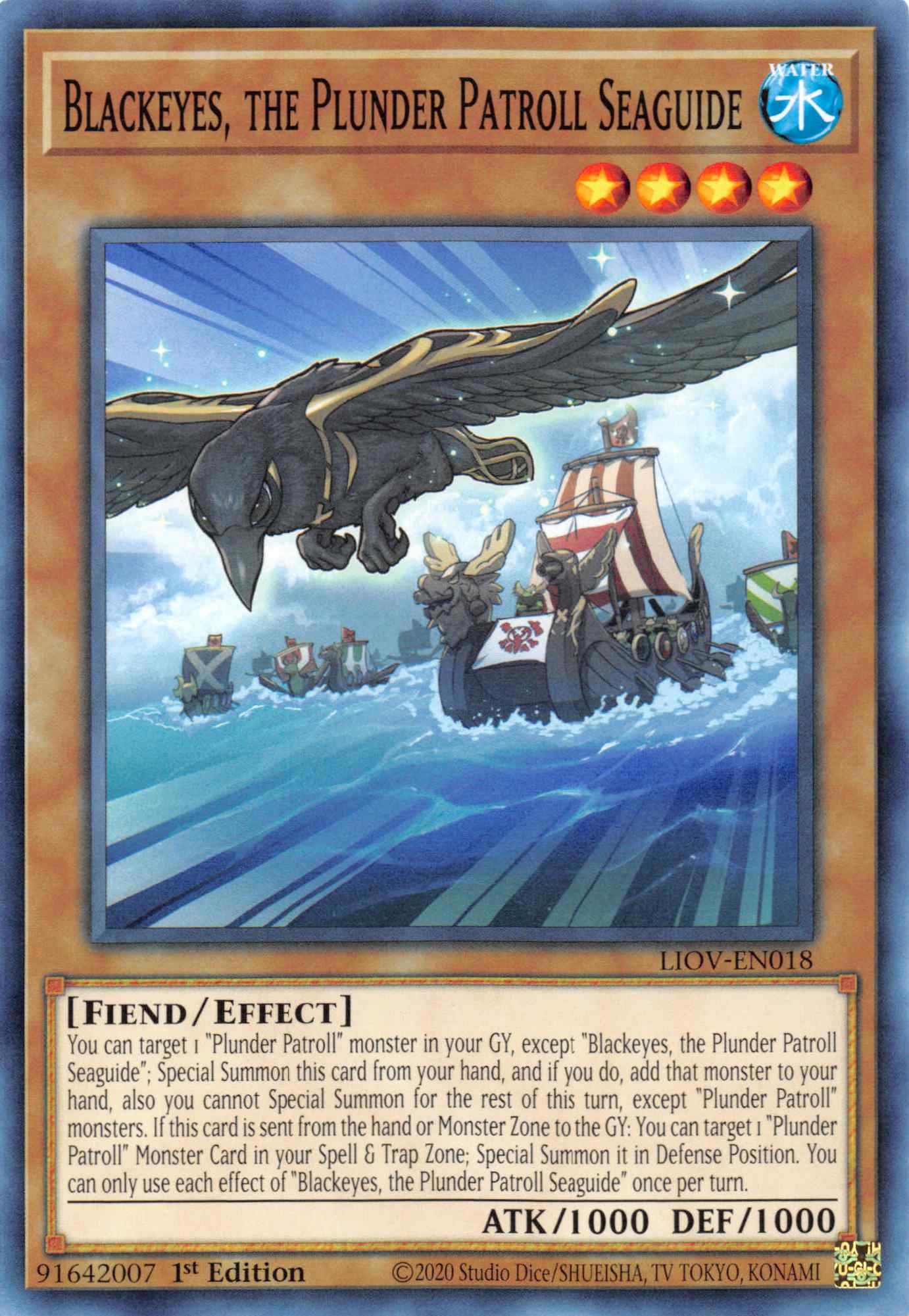 Blackeyes, the Plunder Patroll Seaguide [LIOV-EN018] Common | Jomio and Rueliete's Cards and Comics