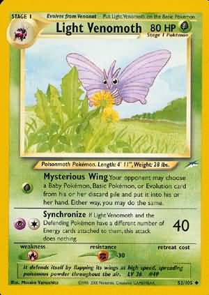 Light Venomoth (53/105) [Neo Destiny Unlimited] | Jomio and Rueliete's Cards and Comics