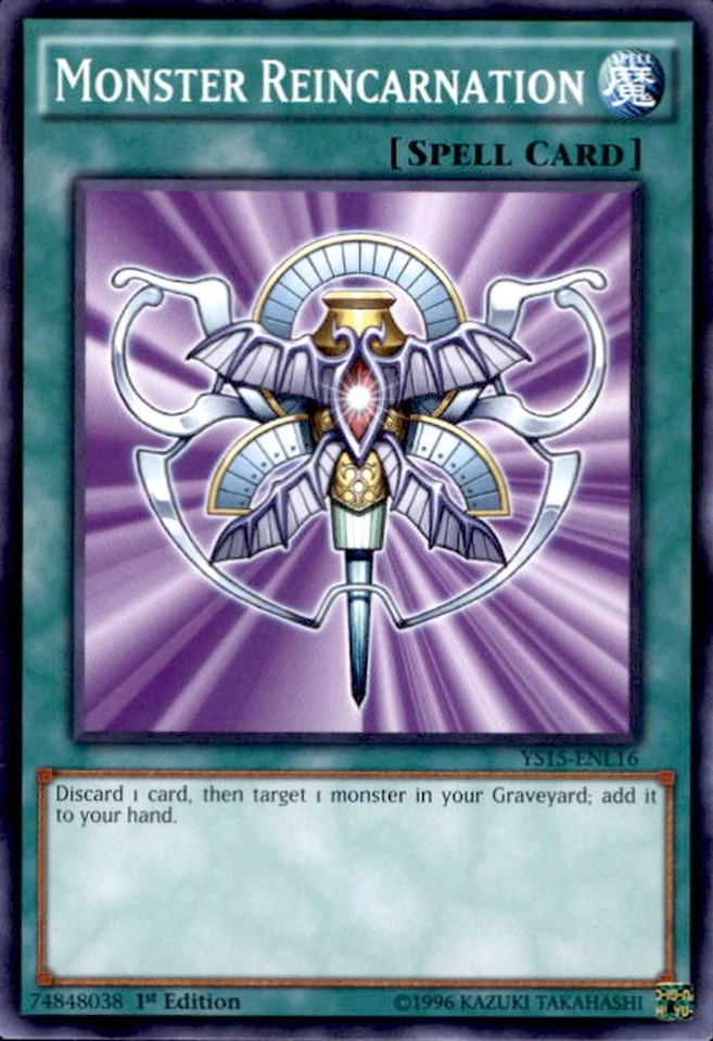 Monster Reincarnation [YS15-ENL16] Common | Jomio and Rueliete's Cards and Comics