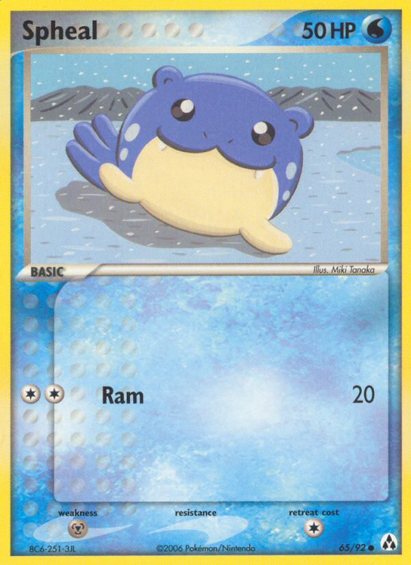 Spheal (65/92) [EX: Legend Maker] | Jomio and Rueliete's Cards and Comics