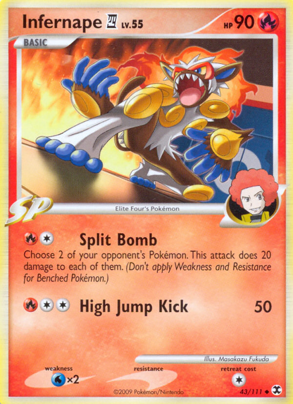 Infernape (43/111) [Platinum: Rising Rivals] | Jomio and Rueliete's Cards and Comics