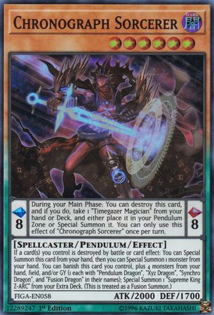 Chronograph Sorcerer [FIGA-EN058] Super Rare | Jomio and Rueliete's Cards and Comics