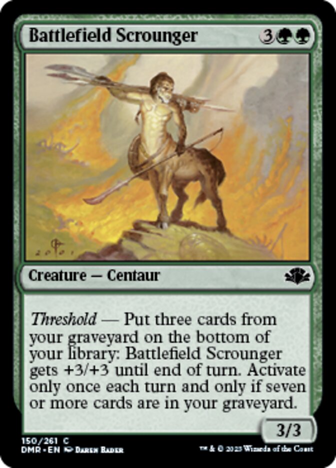 Battlefield Scrounger [Dominaria Remastered] | Jomio and Rueliete's Cards and Comics