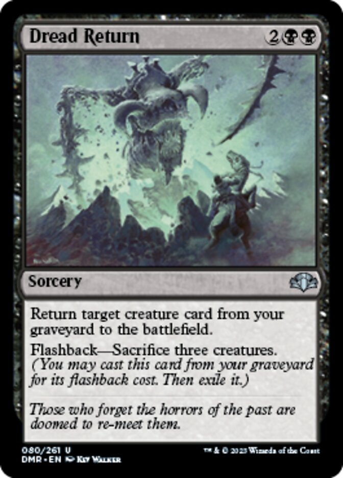 Dread Return [Dominaria Remastered] | Jomio and Rueliete's Cards and Comics