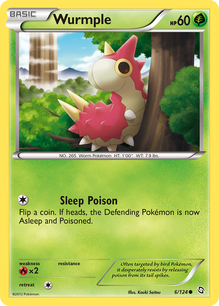 Wurmple (6/124) [Black & White: Dragons Exalted] | Jomio and Rueliete's Cards and Comics