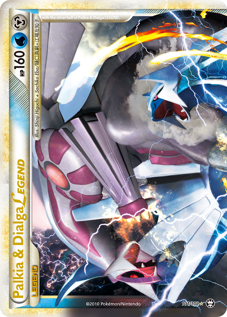 Palkia & Dialga LEGEND (101/102) [HeartGold & SoulSilver: Triumphant] | Jomio and Rueliete's Cards and Comics