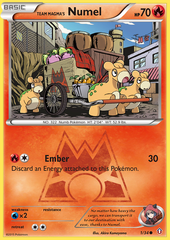 Team Magma's Numel (1/34) [XY: Double Crisis] | Jomio and Rueliete's Cards and Comics