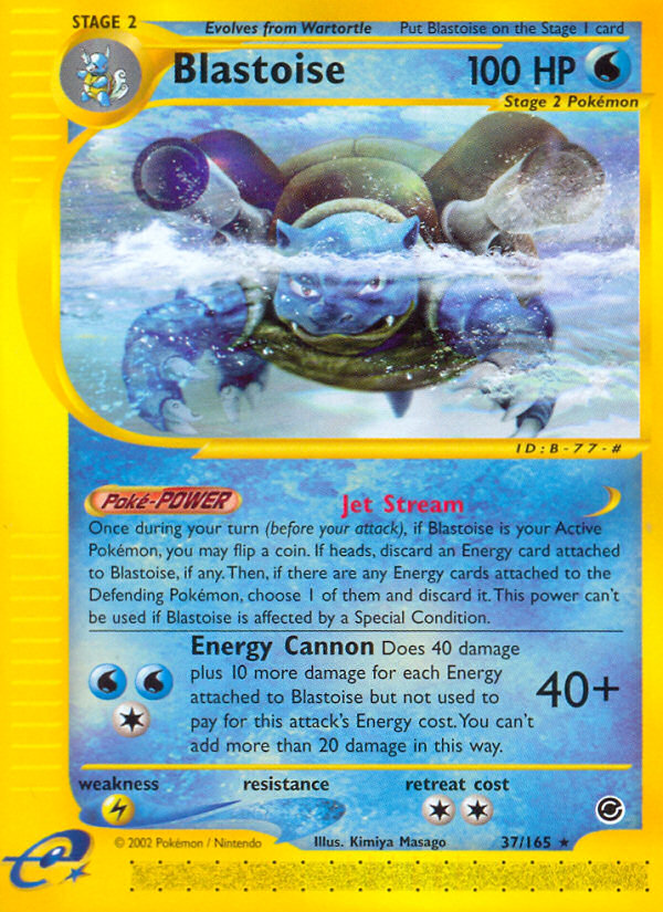 Blastoise (37/165) [Expedition: Base Set] | Jomio and Rueliete's Cards and Comics