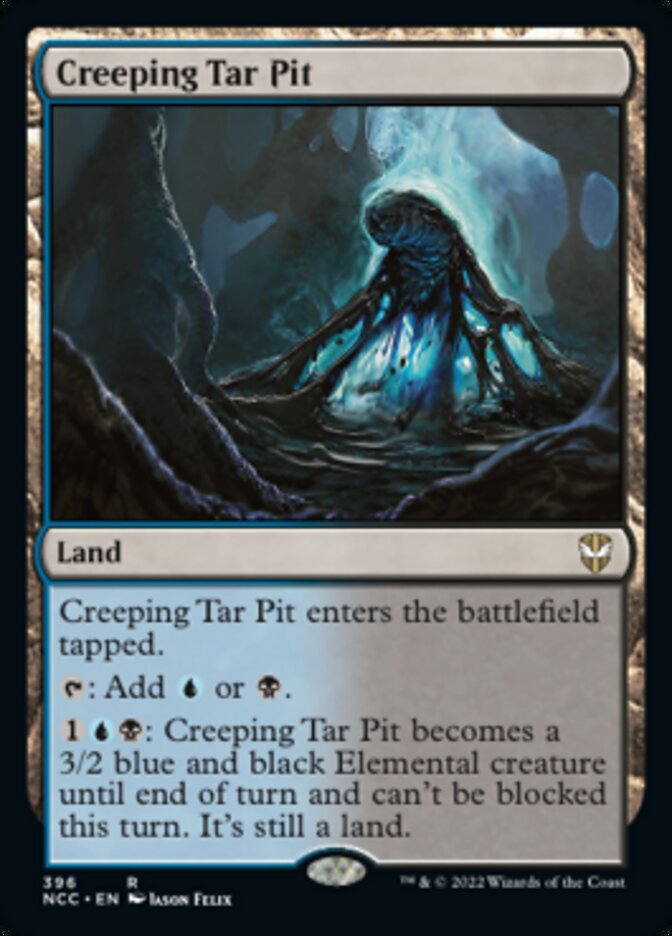 Creeping Tar Pit [Streets of New Capenna Commander] | Jomio and Rueliete's Cards and Comics