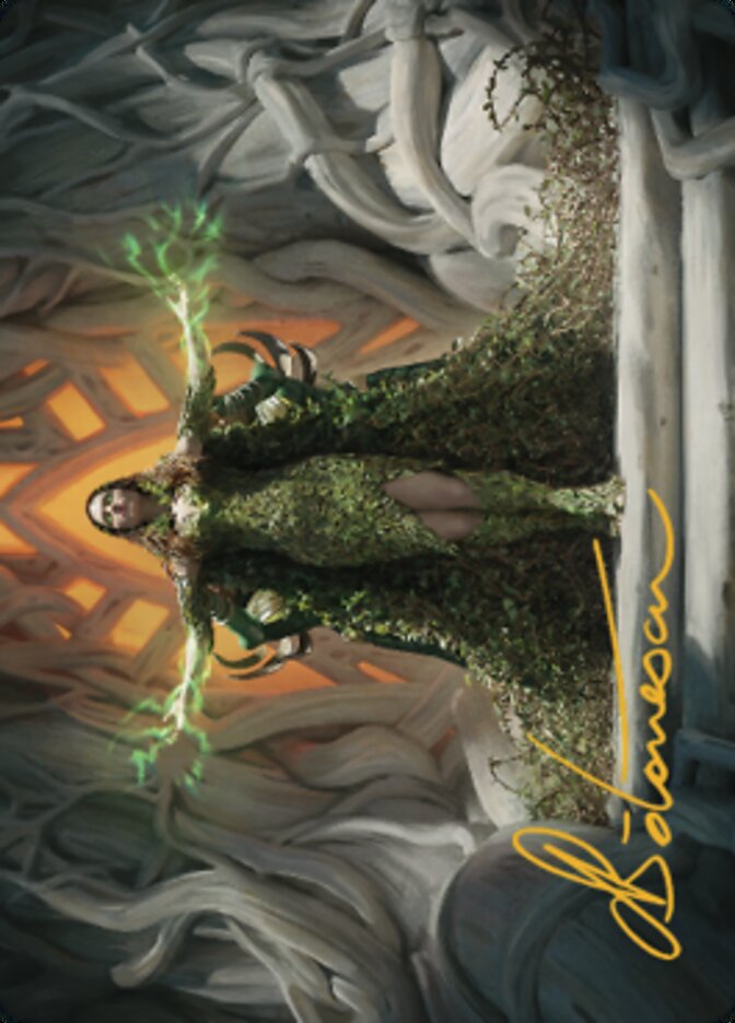 Titania, Voice of Gaea Art Card (Gold-Stamped Signature) [The Brothers' War Art Series] | Jomio and Rueliete's Cards and Comics