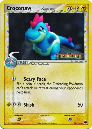 Croconaw (27/101) (Delta Species) (Stamped) [EX: Dragon Frontiers] | Jomio and Rueliete's Cards and Comics