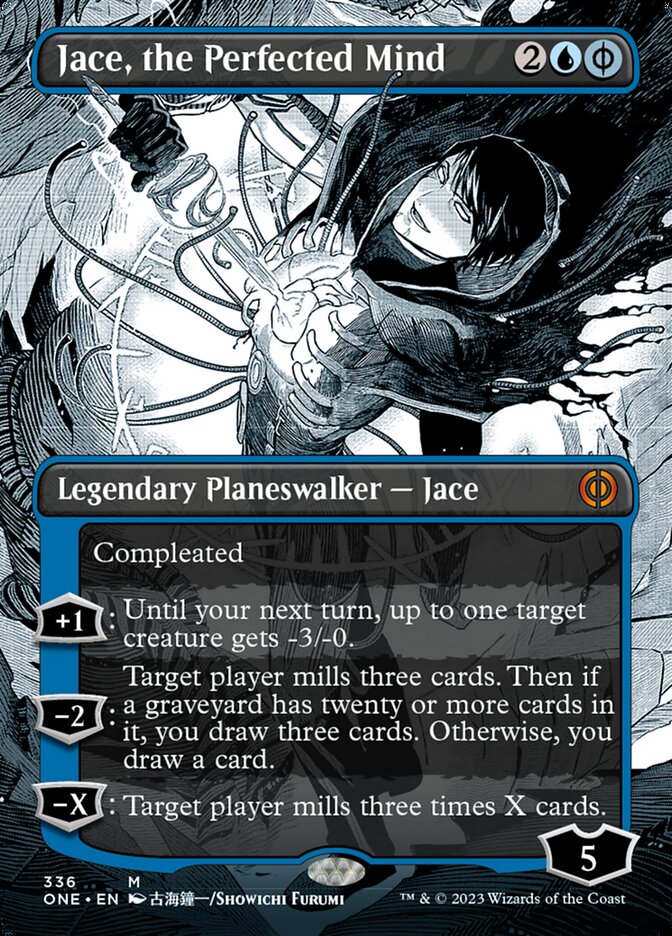 Jace, the Perfected Mind (Borderless Manga) [Phyrexia: All Will Be One] | Jomio and Rueliete's Cards and Comics