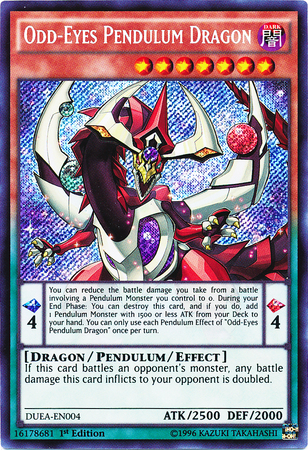Odd-Eyes Pendulum Dragon [DUEA-EN004] Secret Rare | Jomio and Rueliete's Cards and Comics