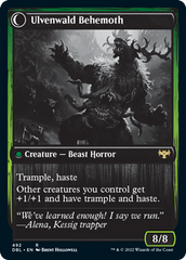 Ulvenwald Oddity // Ulvenwald Behemoth [Innistrad: Double Feature] | Jomio and Rueliete's Cards and Comics