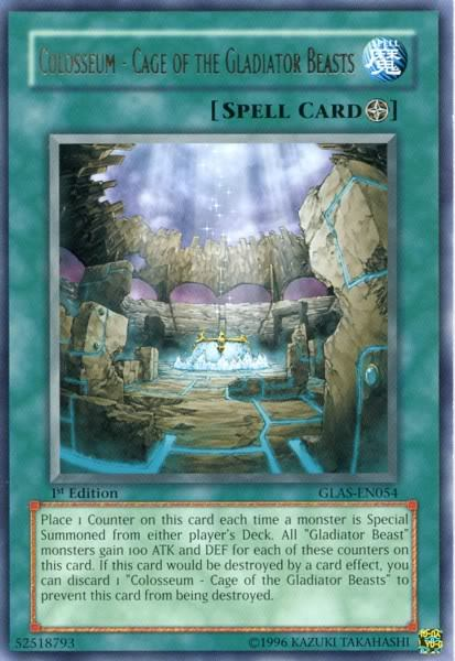 Colosseum - Cage of the Gladiator Beasts [GLAS-EN054] Rare | Jomio and Rueliete's Cards and Comics