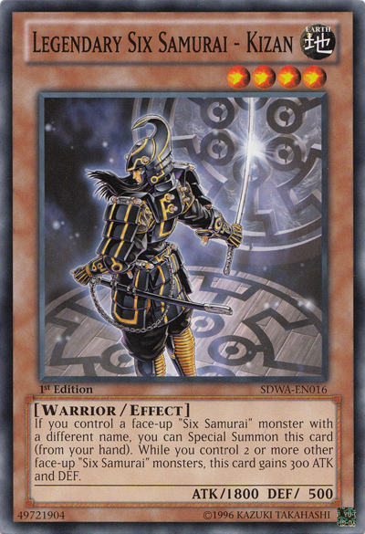 Legendary Six Samurai - Kizan [SDWA-EN016] Common | Jomio and Rueliete's Cards and Comics