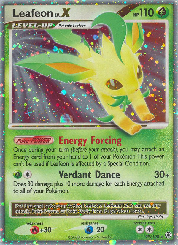 Leafeon LV.X (99/100) [Diamond & Pearl: Majestic Dawn] | Jomio and Rueliete's Cards and Comics