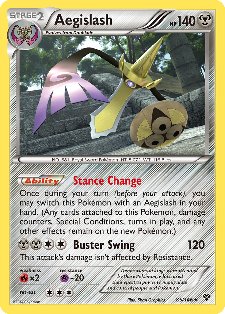 Aegislash (85/146) [XY: Base Set] | Jomio and Rueliete's Cards and Comics
