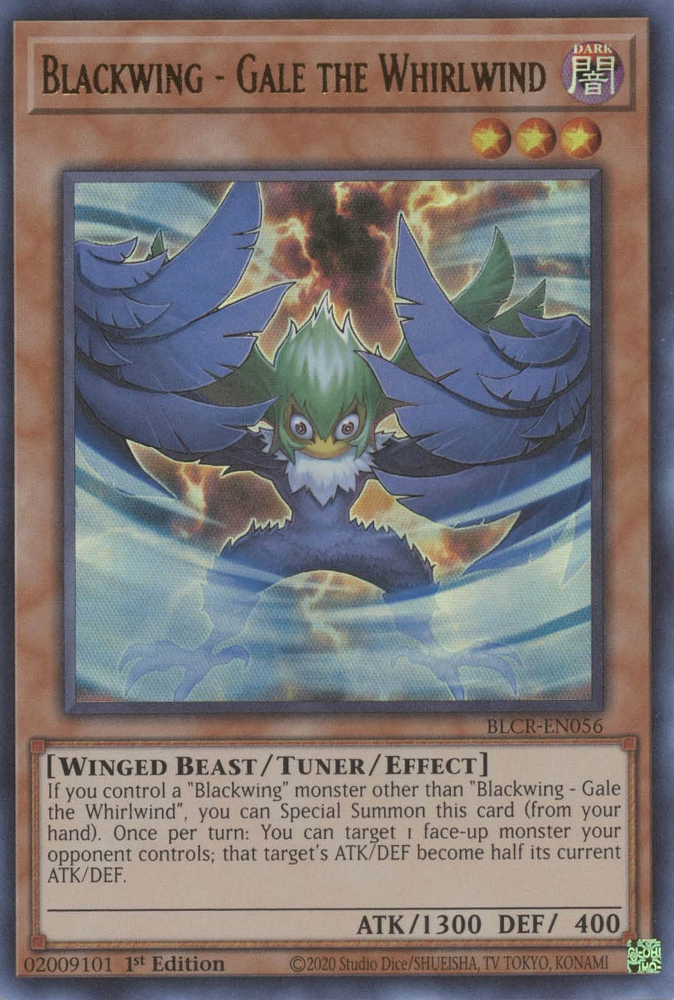 Blackwing - Gale the Whirlwind [BLCR-EN056] Ultra Rare | Jomio and Rueliete's Cards and Comics