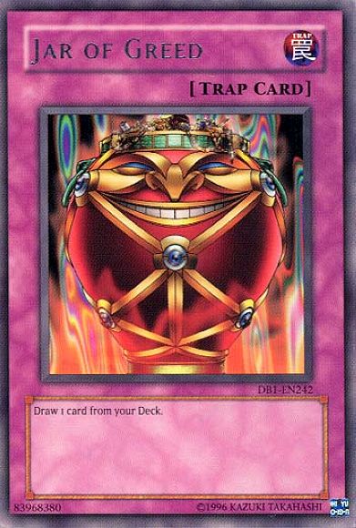 Jar of Greed [DB1-EN242] Rare | Jomio and Rueliete's Cards and Comics