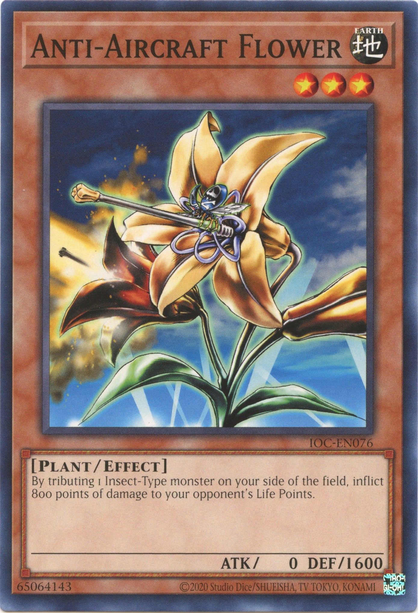 Anti-Aircraft Flower (25th Anniversary) [IOC-EN076] Common | Jomio and Rueliete's Cards and Comics
