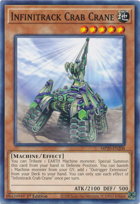 Infinitrack Crab Crane [MP20-EN208] Common | Jomio and Rueliete's Cards and Comics