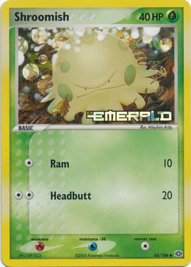 Shroomish (63/106) (Stamped) [EX: Emerald] | Jomio and Rueliete's Cards and Comics