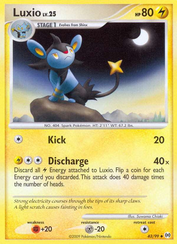 Luxio (43/99) [Platinum: Arceus] | Jomio and Rueliete's Cards and Comics