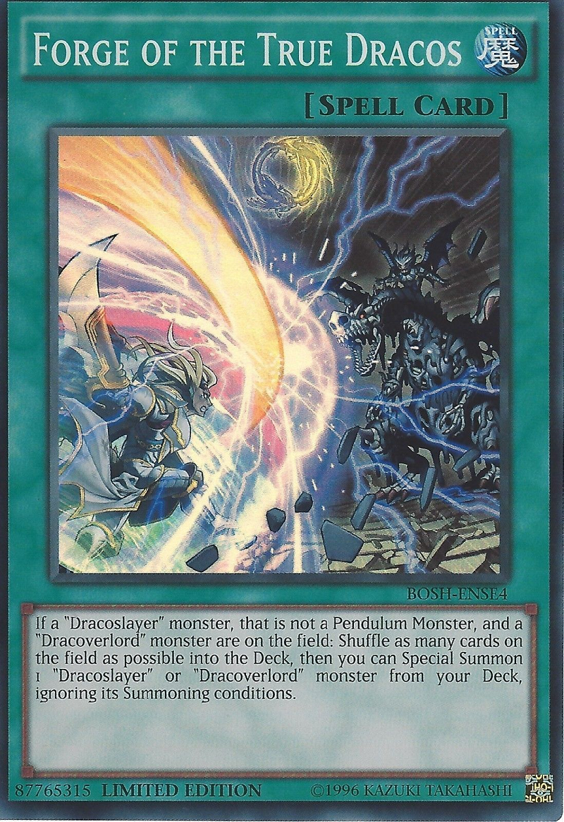 Forge of the True Dracos [BOSH-ENSE4] Super Rare | Jomio and Rueliete's Cards and Comics