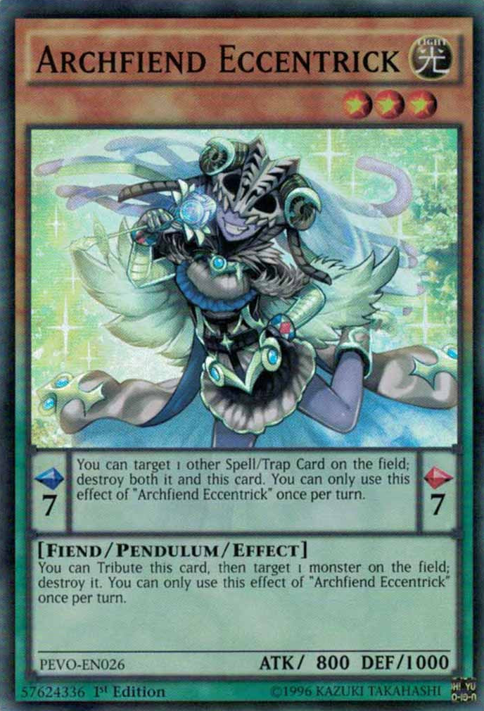 Archfiend Eccentrick [PEVO-EN026] Super Rare | Jomio and Rueliete's Cards and Comics