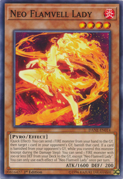 Neo Flamvell Lady [DANE-EN014] Common | Jomio and Rueliete's Cards and Comics