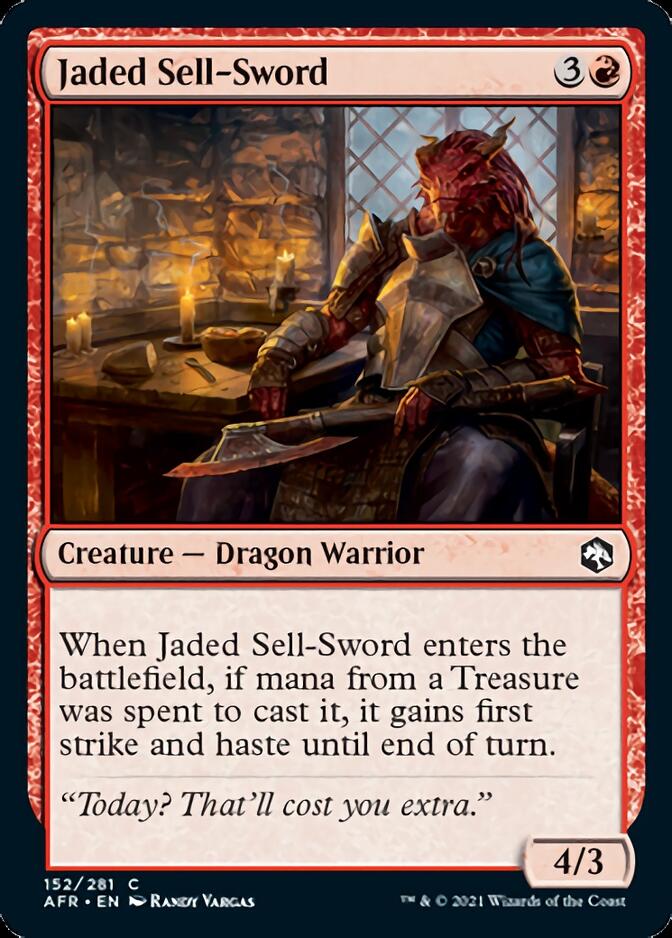 Jaded Sell-Sword [Dungeons & Dragons: Adventures in the Forgotten Realms] | Jomio and Rueliete's Cards and Comics