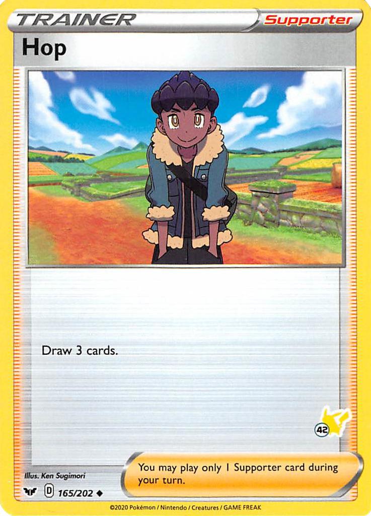 Hop (165/202) (Pikachu Stamp #42) [Battle Academy 2022] | Jomio and Rueliete's Cards and Comics