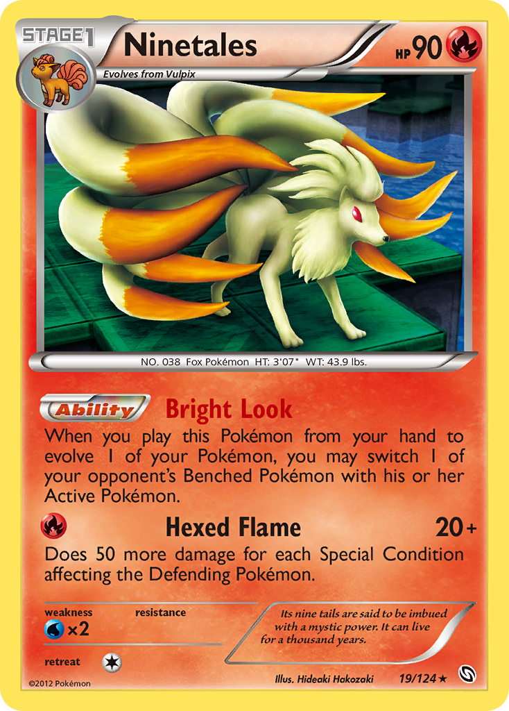 Ninetales (19/124) [Black & White: Dragons Exalted] | Jomio and Rueliete's Cards and Comics