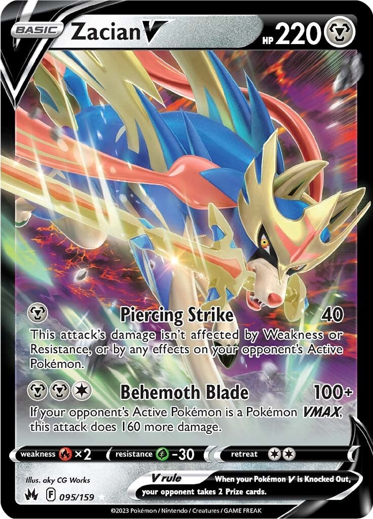 Zacian V (095/159) [Sword & Shield: Crown Zenith] | Jomio and Rueliete's Cards and Comics