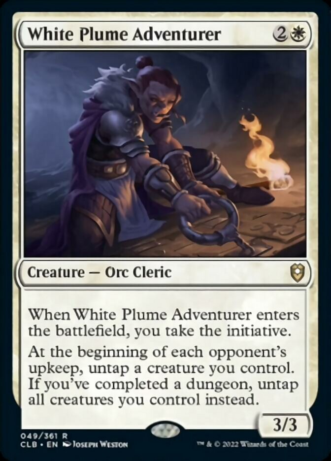 White Plume Adventurer [Commander Legends: Battle for Baldur's Gate] | Jomio and Rueliete's Cards and Comics