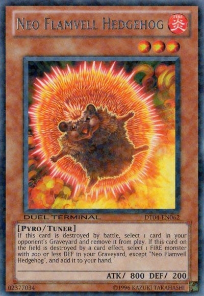 Neo Flamvell Hedgehog [DT04-EN062] Rare | Jomio and Rueliete's Cards and Comics