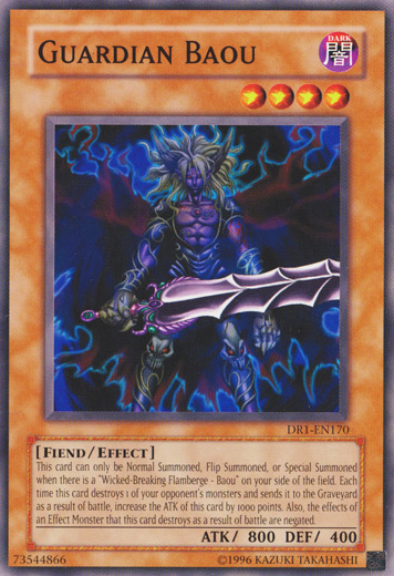 Guardian Baou [DR1-EN170] Common | Jomio and Rueliete's Cards and Comics