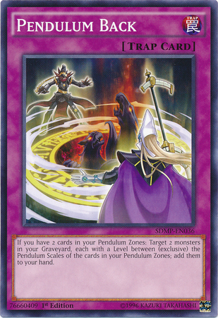 Pendulum Back [SDMP-EN036] Common | Jomio and Rueliete's Cards and Comics