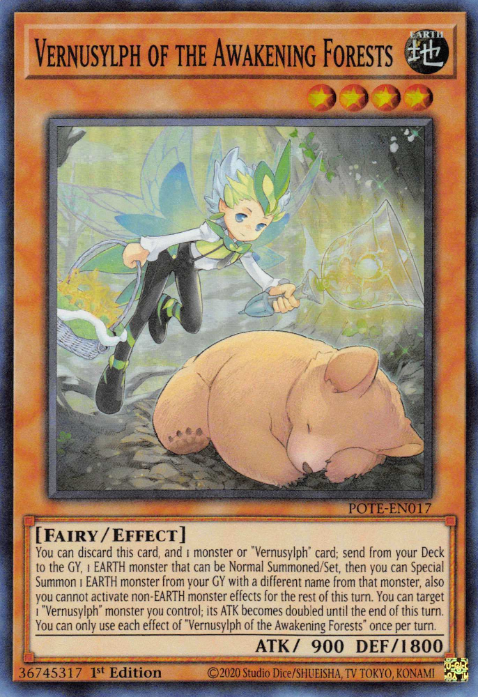 Vernusylph of the Awakening Forests [POTE-EN017] Super Rare | Jomio and Rueliete's Cards and Comics