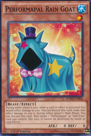 Performapal Rain Goat [BOSH-EN006] Common | Jomio and Rueliete's Cards and Comics