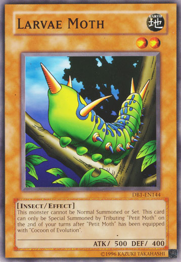 Larvae Moth [DB1-EN144] Common | Jomio and Rueliete's Cards and Comics