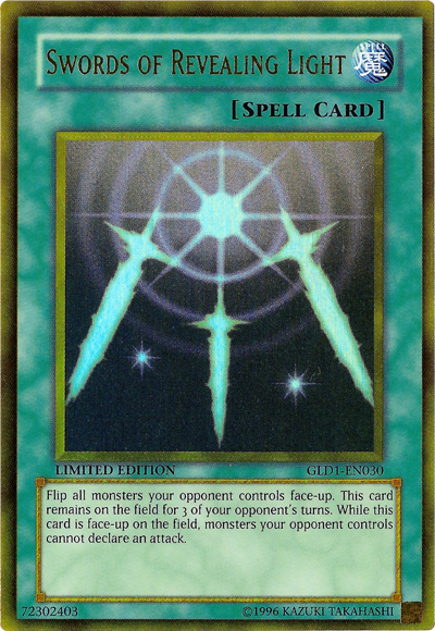 Swords of Revealing Light [GLD1-EN030] Gold Rare | Jomio and Rueliete's Cards and Comics