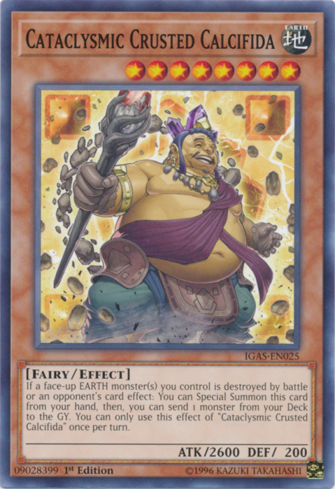 Cataclysmic Crusted Calcifida [IGAS-EN025] Common | Jomio and Rueliete's Cards and Comics