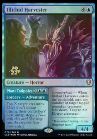 Illithid Harvester // Plant Tadpoles [Commander Legends: Battle for Baldur's Gate Prerelease Promos] | Jomio and Rueliete's Cards and Comics