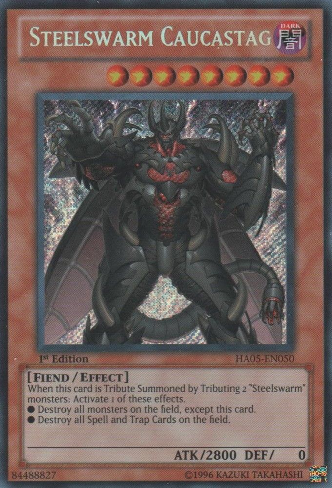 Steelswarm Caucastag [HA05-EN050] Secret Rare | Jomio and Rueliete's Cards and Comics