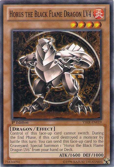 Horus the Black Flame Dragon LV4 [YSKR-EN019] Common | Jomio and Rueliete's Cards and Comics