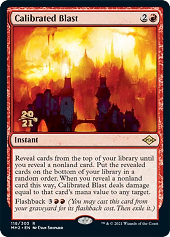 Calibrated Blast [Modern Horizons 2 Prerelease Promos] | Jomio and Rueliete's Cards and Comics