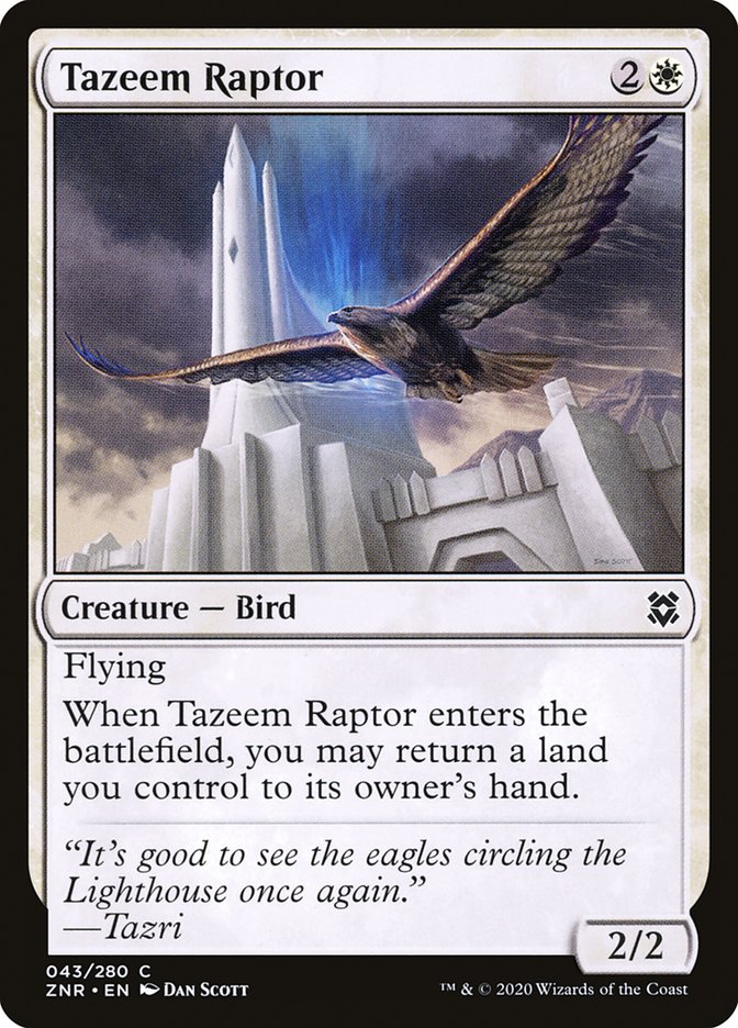 Tazeem Raptor [Zendikar Rising] | Jomio and Rueliete's Cards and Comics